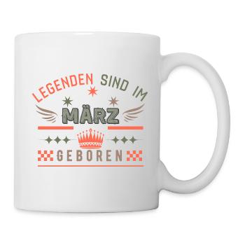 Les légendes naissent en mars - Fête d’anniversaire - Mug blanc - blanc - Droite