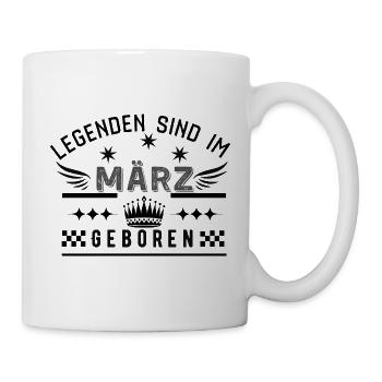 Les légendes naissent en mars - Fête d’anniversaire - Mug blanc - blanc - Droite