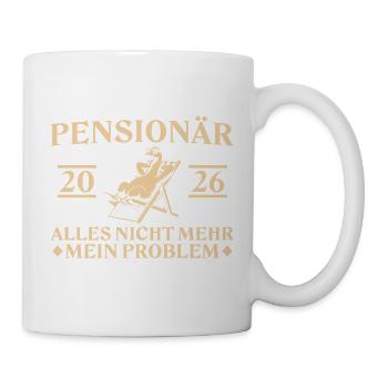 Retraité 2026 - Oie dans un transat - Mug blanc - blanc - Droite