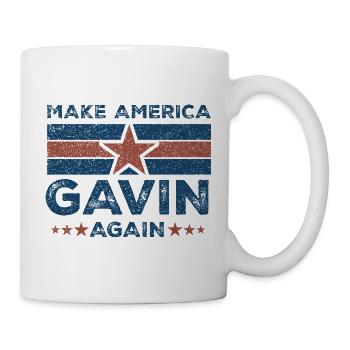 Gavin Make America - Tasse - Weiß - Rechts