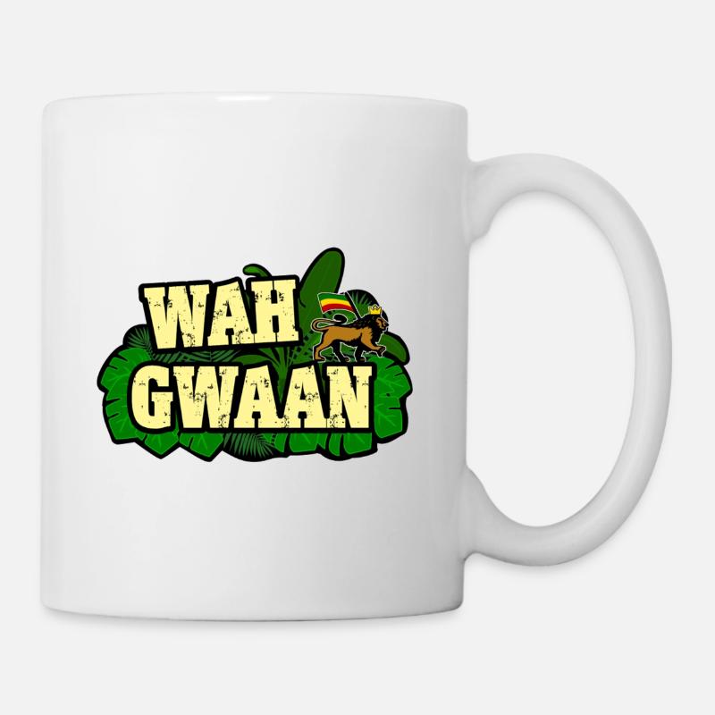 Reggae Jungle Wah Gwaan - Mug blanc - blanc