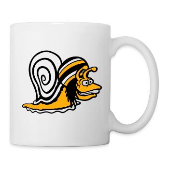 snail reggae music rasta hair hat Jamaica - Mug - white - Right