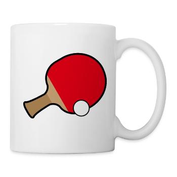 Table Tennis Illustration - Mug - white - Right