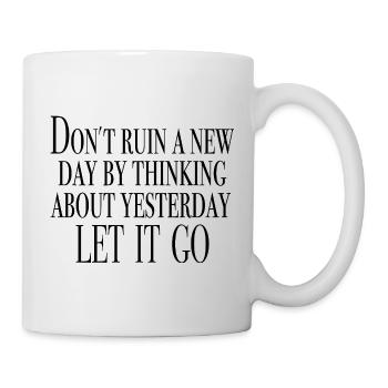 look ahead - saying shirts - Mug - white - Right