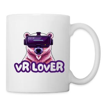 VR Bär mit Virtual Reality Brille - Tasse - Weiß - Rechts