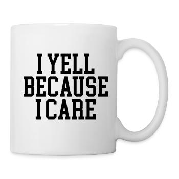 I scream 'cause I care - Mug - white - Right
