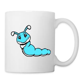 Caterpillar sweet sweet little smiles friendly happy - Mug - white - Right