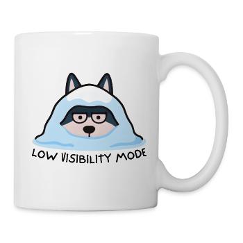 Stylish Husky in Snow Blanket - Mug - white - Right