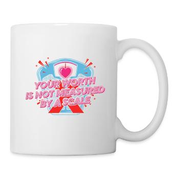Motivierendes Herz Zitat Design - Tasse - Weiß - Rechts