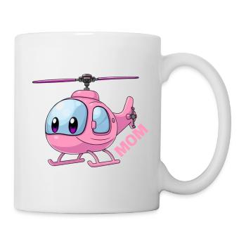 Helikopter Mutter - Tasse - Weiß - Rechts