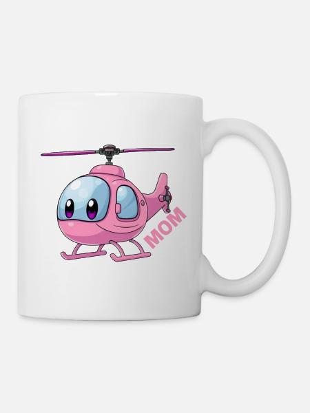 Helikopter Mutter - Tasse - Weiß