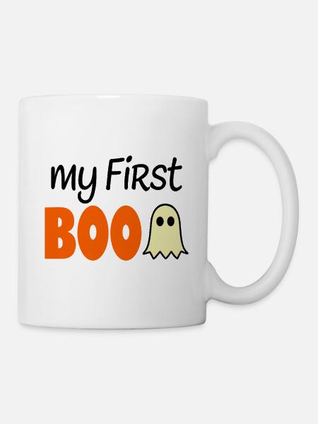 My First Boo - Halloween Baby Spruch - Tasse - Weiß