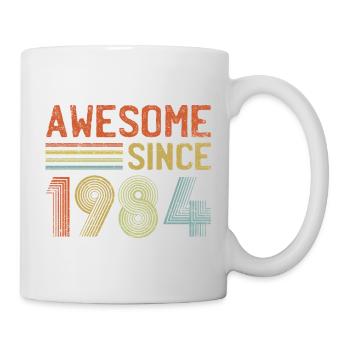 Conception de logo d’anniversaire d’année rétro - Mug blanc - blanc - Droite