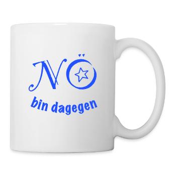 NÖ - bin dagegen!  - Tasse - Weiß - Rechts