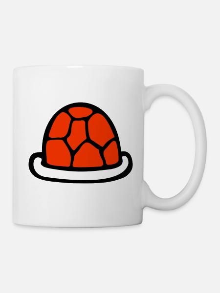 Schildkrötenpanzer ohne Schildkröte süß Panzer - Tasse - Weiß