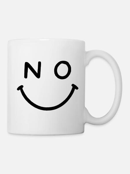 NO Smile - Mug - white