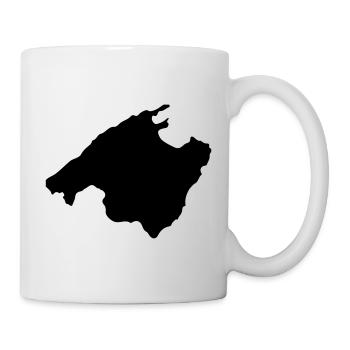 Malle Umriss - Tasse - Weiß - Rechts