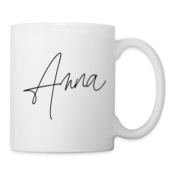 anna / handschrift design - Tasse - Weiß - Rechts