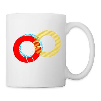 o Conception de lettrage - Mug blanc - blanc - Droite