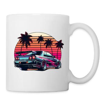 JDM car Japanese Retro Car Racing Drifting Legend - Mug - white - Right