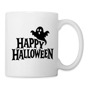 Happy Halloween Geister Illustration - Tasse - Weiß - Rechts