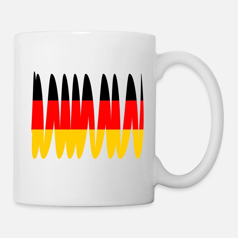 Deutschland Flagge - Tasse - Weiß