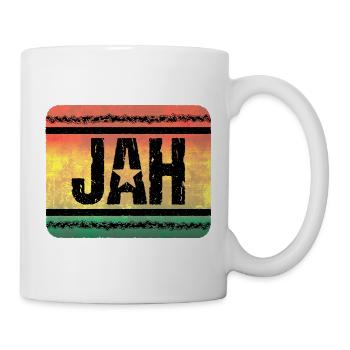 Jah Star dans le style Reggae Vintage - Mug blanc - blanc - Droite