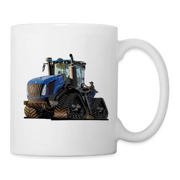 Tracteur à chenilles - Mug blanc - blanc - Droite