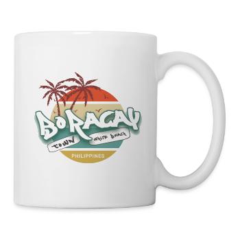 BoRacay White Beach Philippines Sunset - Mug - white - Right