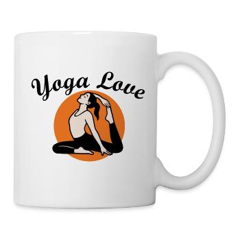 Yoga Love - Tasse - Weiß - Rechts