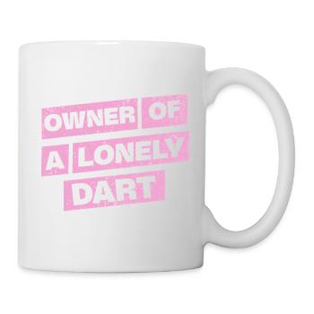 Fléchettes Chemise Sweat à capuche Propriétaire d’une fléchette solitaire - Mug blanc - blanc - Droite
