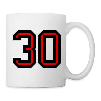 30. 30 YEARS. 30th ANNIVERSARY. 30 YEARS ANNIVERSARY. - Mug - white - Right