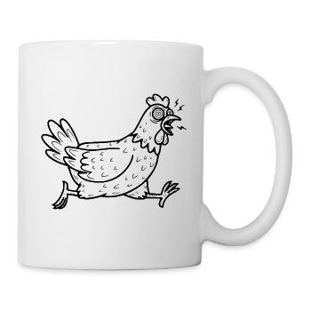 Crazy Chicken - Mug - white - Right