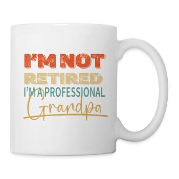 Ich bin kein Pro-Papie-Rentner - Tasse - Weiß - Rechts