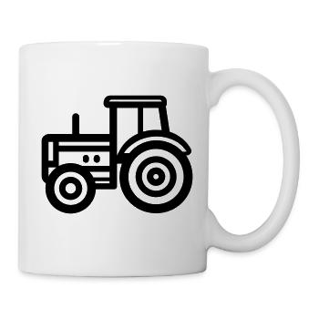 Traktor - Tasse - Weiß - Rechts