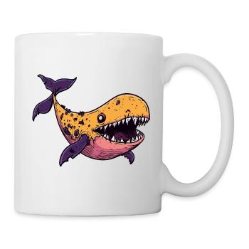 Whale Halloween Comic Funny - Mug - white - Right
