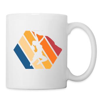 Dynamische Streetdance Silhouette - Tasse - Weiß - Rechts