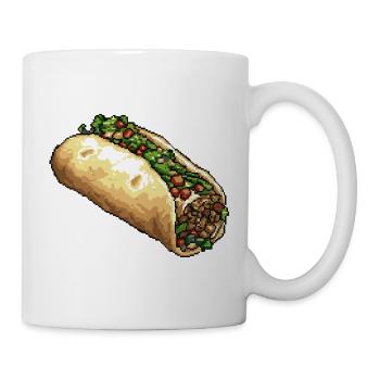 Pixel Taco Fiesta Pixel Art - Mug blanc - blanc - Droite