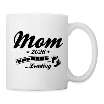 Mom 2026 Loading Mama - Tasse - Weiß - Rechts