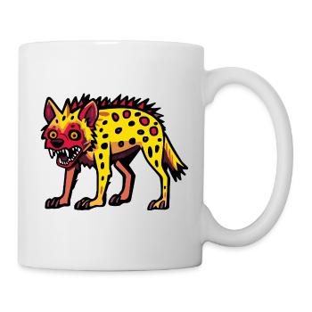 Hyène Halloween Bande dessinée drôle - Mug blanc - blanc - Droite