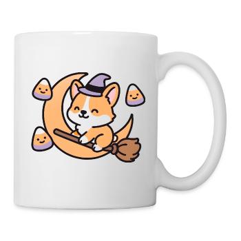 Zauberfuchs auf dem Mond - Tasse - Weiß - Rechts