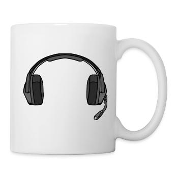 Headphones with mic - Mug - white - Right