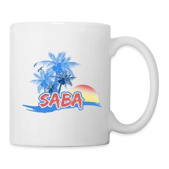 Saba as a beach - Mug - white - Right