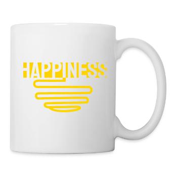 Eine Schüssel voller Glücks-Ramen - Tasse - Weiß - Rechts