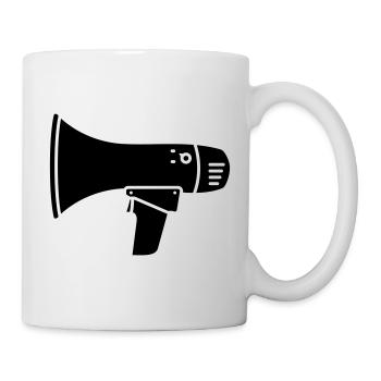 Megafon Laut Demo Ultras  - Tasse - Weiß - Rechts