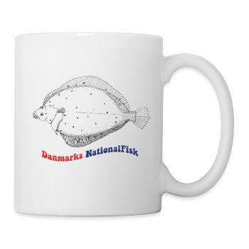 Dänemarks nationale Fisch-Rüben-Spaette - Tasse - Weiß - Rechts