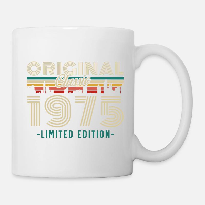 Original 1975 Vintage Retro Geburtstagsgeschenk - Tasse - Weiß