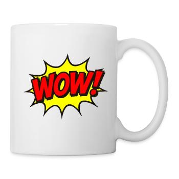 Wow Explosion Pop Art - Tasse - Weiß - Rechts