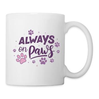 Always on Day Pawprints Purple - Mug - white - Right