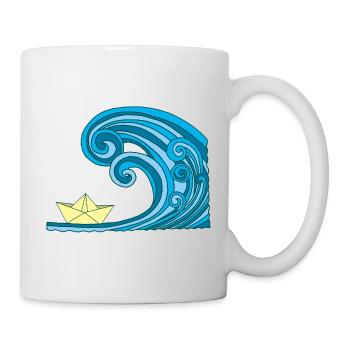 Paper Boat & Ocean - Mug - white - Right